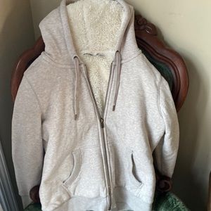 LL Bean 1912 sherpa lined hooded sweatshirt